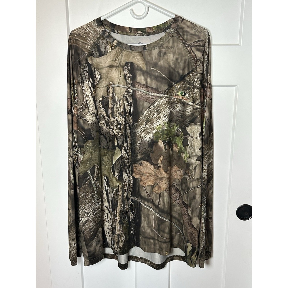 Mossy Oak Mens Camo Real Tree Long Sleeve Shirt LARGE EUC!